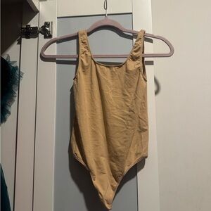 SKIMS Sleeveless Bodysuit in Tan